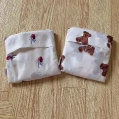 ジェラートピケ　エコバッグ　2個