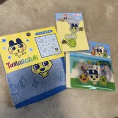 たまごっち Tamagotchi ミニハンカチ 3枚組セット（未使用・新品