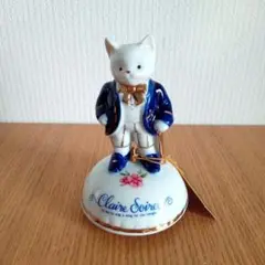陶磁器　猫のオルゴール　ネコ　舞踏への招待　小樽　陶器　グッズ　タキシード音楽会