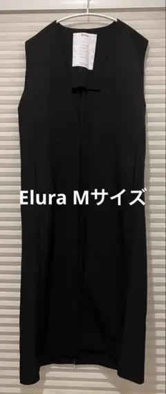 Elura ノースリーブ ロングジレ ブラックのサムネイル