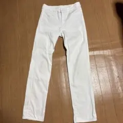 UNIQLO ユニクロ　ホワイト ストレートデニムパンツ【25（63.5cm）】