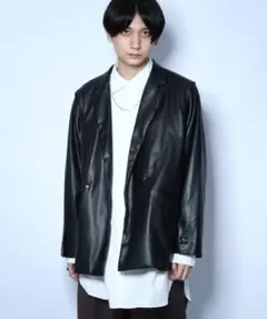 HARE 2WAYシンセティックレザージャケット