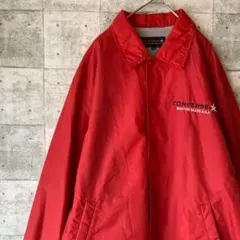 〈コンバース ナイロンジャケット〉 裏起毛 ゆったり ロゴ刺繍 軽量