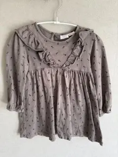 ZARA フリル付き花柄ワンピース 2-3歳