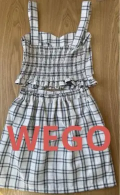 WEGO チェック柄 ビスチェ スカート セットアップのサムネイル