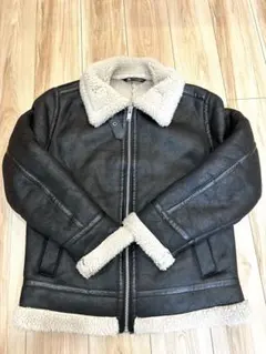 【完売モデル】美品ZARA B-3 フェイクムートン　フライトジャケットLサイズ