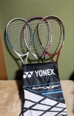 YONEX MUSCLE POWER 200他 テニスラケット3本＋ケースセット