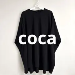 美品!! 完売品 coca 半袖 チュニック ブラック ONE SIZE︎✿