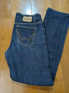 EDWIN 403L ストレート デニムパンツ レディース 濃紺 29×30のサムネイル