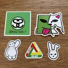 STUSSY人気ストリートブランド 防水ステッカー 5枚セットのサムネイル
