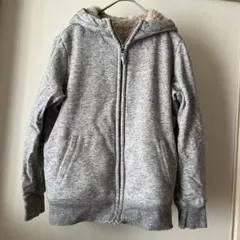 UNIQLO フリース内側 グレー パーカー 150