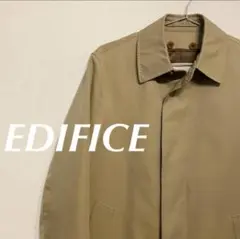 エディフィス EDIFICE ステンカラーコート ベージュ メンズ