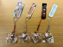 【新品未使用/4個】ご当地キティ 大阪限定ver.根付けストラップ