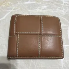 BOTTEGA VENETA ボッテガ・ヴェネタ 二つ折り財布 ブラウン レザーのサムネイル