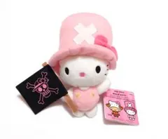 ONE PIECEワンピース×ハローキティ　コラボぬいぐるみクッションチョッパー m14950703140_1.jpg?1715915872