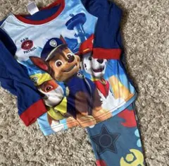 パウパトロール パジャマ トップス 110cm 薄手　ブルー　ロンT 上下セット