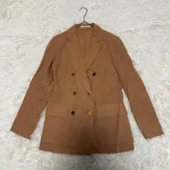 BEIGE ベイジ 薄手ブレザー ダブルジャケット 金ボタン ベージュ 4のサムネイル
