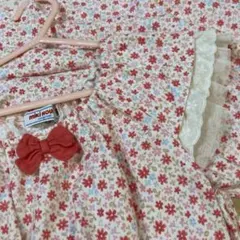 【美品】ミキハウス　小花柄ワンピースのサムネイル