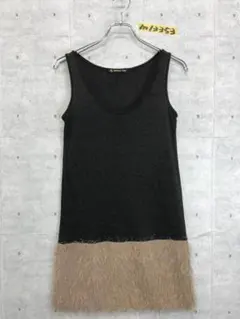 LABORATORY WORK シャギー切替 ノースリーブワンピース