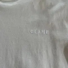 CLANE 刺繍ロゴ 半袖Tシャツ ホワイト サイズ1のサムネイル