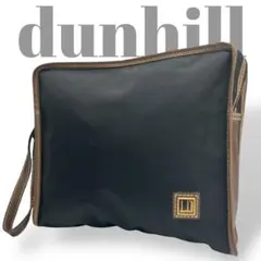 ダンヒル　dunhill クラッチバッグ　セカンドバッグ　ナイロン　レザー　黒