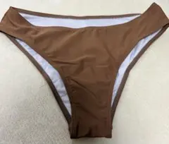 ブラウン ハイウエスト ビキニ　シンプルビキニ　ギャル　水着