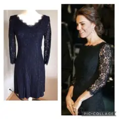 DVFダイアンフォンファステンバーグ 総レース 長袖ワンピース【サイズ０】 DIANE VON FURSTENBERG(DVF)(ダイアン・フォン・ファステン