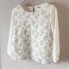 ミッシュマッシュMISCH MASCH 刺繍 レース ブラウス セレモニー