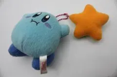 星のカービィ　青いぬいぐるみストラップ　スター付き