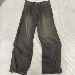 NVRFRGT 3D TWISTED WIDE LEG JEANS