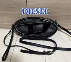 DIESEL 2way レザー クロスボディバッグ クラッチバッグ ブラック