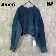 Ameri アメリ　2WAY PATCHWORK LACE ZIP TOPのサムネイル