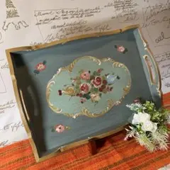 トールペイント作品 2026-15 紫陽花と薔薇のプラーク - メルカリ