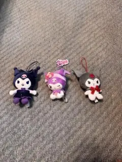 サンリオ クロミ ぬいぐるみ マスコット 3種セット KUROMI まとめ売り