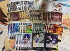 ワンピースカード 蒼海の七傑 ノーマル 各4枚+リーダーカード 黒 まとめ売り