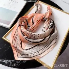 新作 スカーフ カバンダナ シルクタッチ ペイズリー ストール インポート 韓国