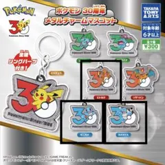 ポケモン 30周年 メタルチャームマスコット