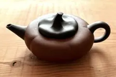 茶壺 煎茶道具 中国茶 柿形 朱泥 急須 紫砂 在銘 宜興 茶器 台湾茶