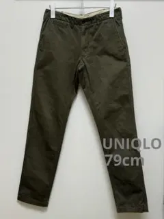 UNIQLO ユニクロ レギュラーフィットチノ パンツ Lサイズ オリーブ