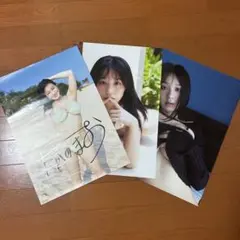 【イベント限定】髙野真央　直筆サイン入りポスター そ*グ様 髙野真央 写真集イベント特典 A3ポスター3枚セット （サイン