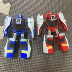 【美品/希少レア】マシンロボレスキュー ポリスロボ 赤青セット 出撃!マシンロボレスキュー レスキュー合体シリーズ02 ハイパーポリス
