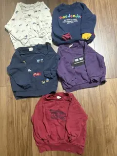 男の子 トレーナー 5着まとめ売り petit main他 100cmのサムネイル