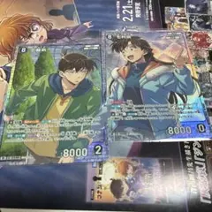 コナンカード　工藤新一　毛利蘭　SR