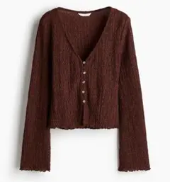 H&M テクスチャードジャージートップス