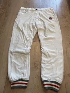 rough & swell ホワイト M パンツ（インナーフリース素材）