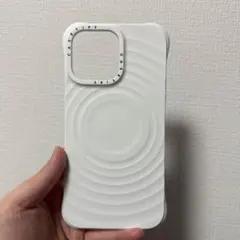 CASETiFY ホワイト iPhone14ProMaxケース マグセーフ対応