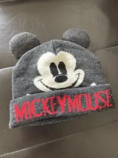 ミッキーマウス 耳付きニット帽　ZARA