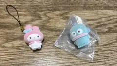 ふわふわフロッキードール　ハンギョドン　マイメロ　サンリオ　シール　まとめ売り
