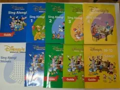 ディズニー英語システム　DWE シングアロング絵本　Songsセット　シール付き