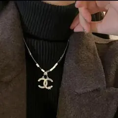 新品未使用♡ダブルシーロゴネックレス